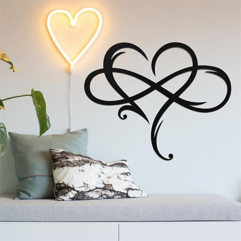 Eternal Love Infinite Romantic Heart Iron Art Decoration