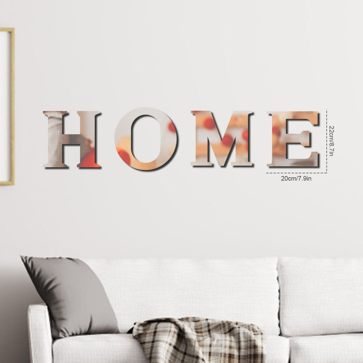 Mirror Wall Stickers Home Sign Letters Wall Sign