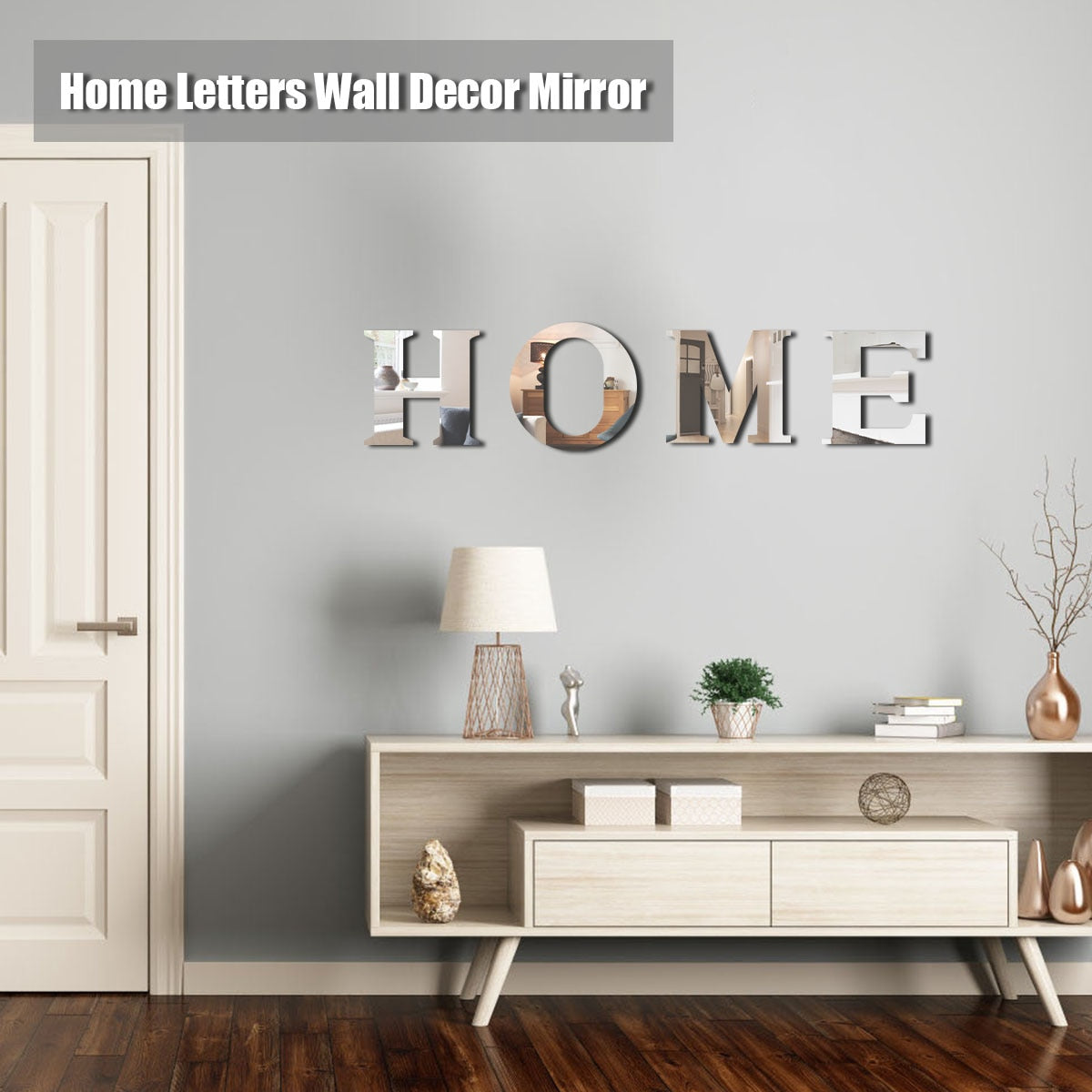 Mirror Wall Stickers Home Sign Letters Wall Sign