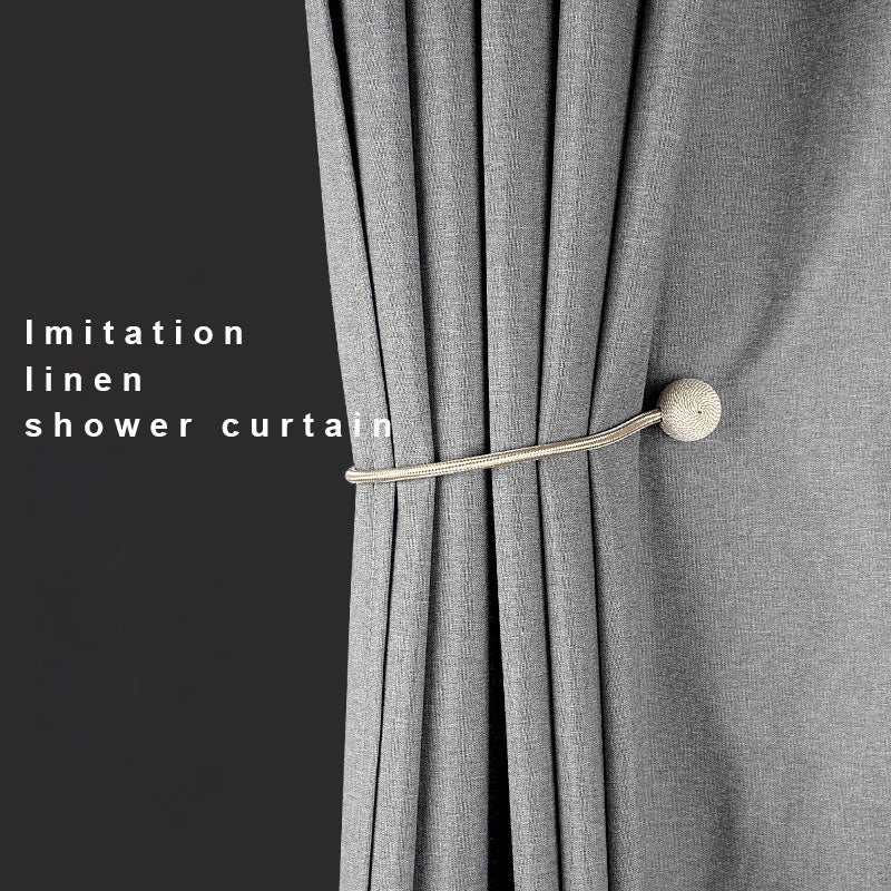 Shower Curtain Elegant Thick Waterproof For Bathroom with Hooks