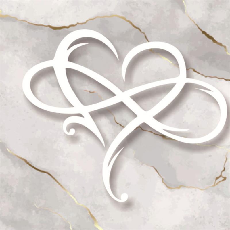 Eternal Love Infinite Romantic Heart Iron Art Decoration