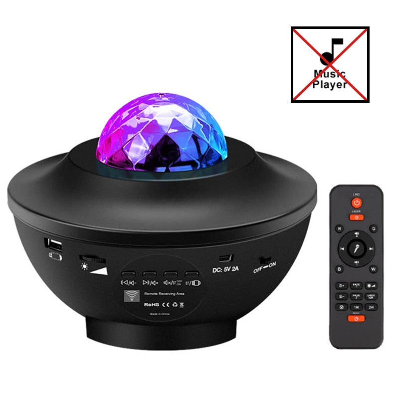 LED Star Galaxy Projector Ocean Wave Night Light