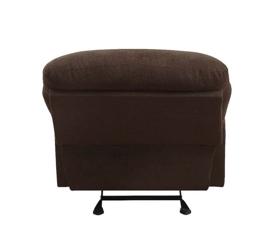 Modern Chocolate Microfiber Manual Recliner