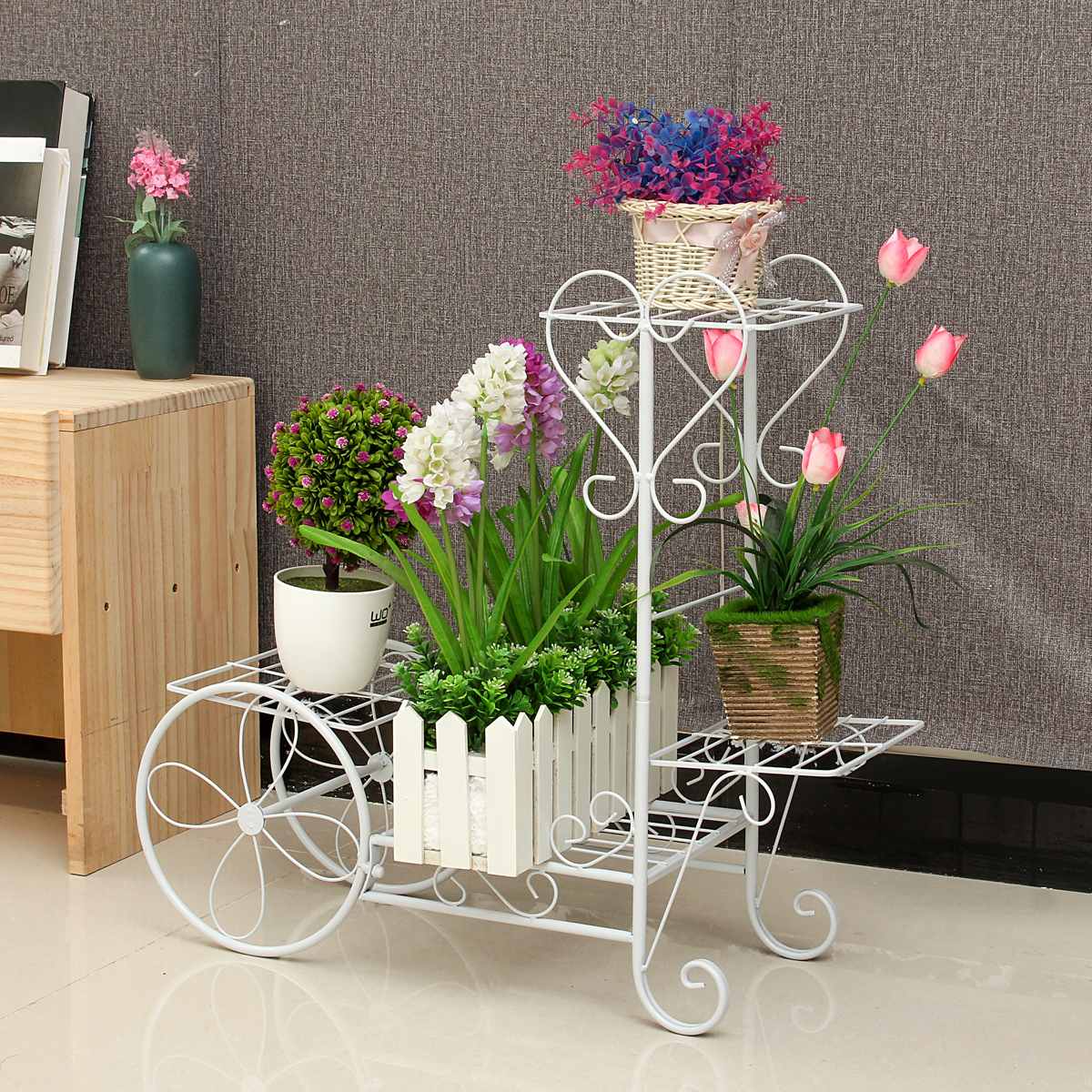 Metal Potted Plant Stand