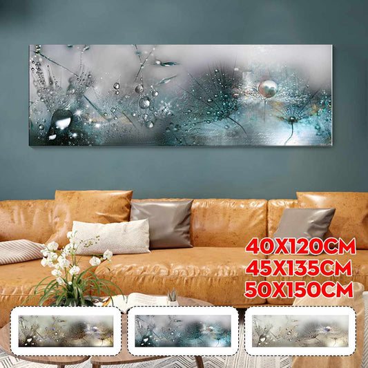 Water Drops and Seascape Print Canvas Wall Art