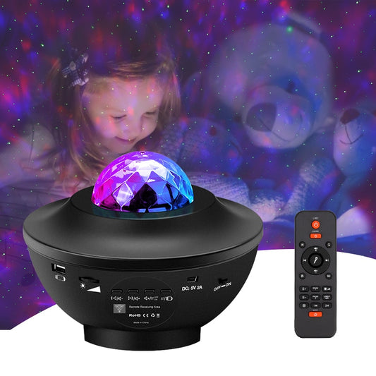 LED Star Galaxy Projector Ocean Wave Night Light