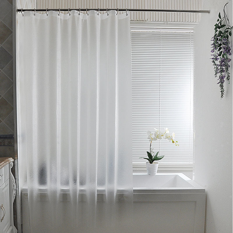 Luxury Translucent brushed waterproof Shower curtain