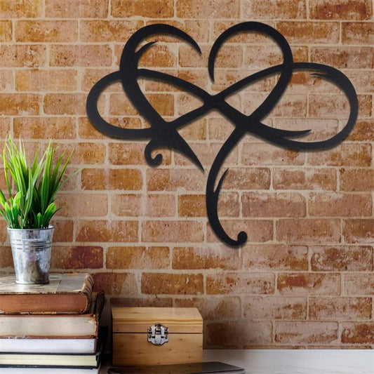 Eternal Love Infinite Romantic Heart Iron Art Decoration