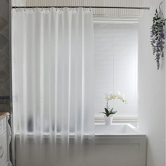 Clear plastic shower curtain mold and mildew resistant