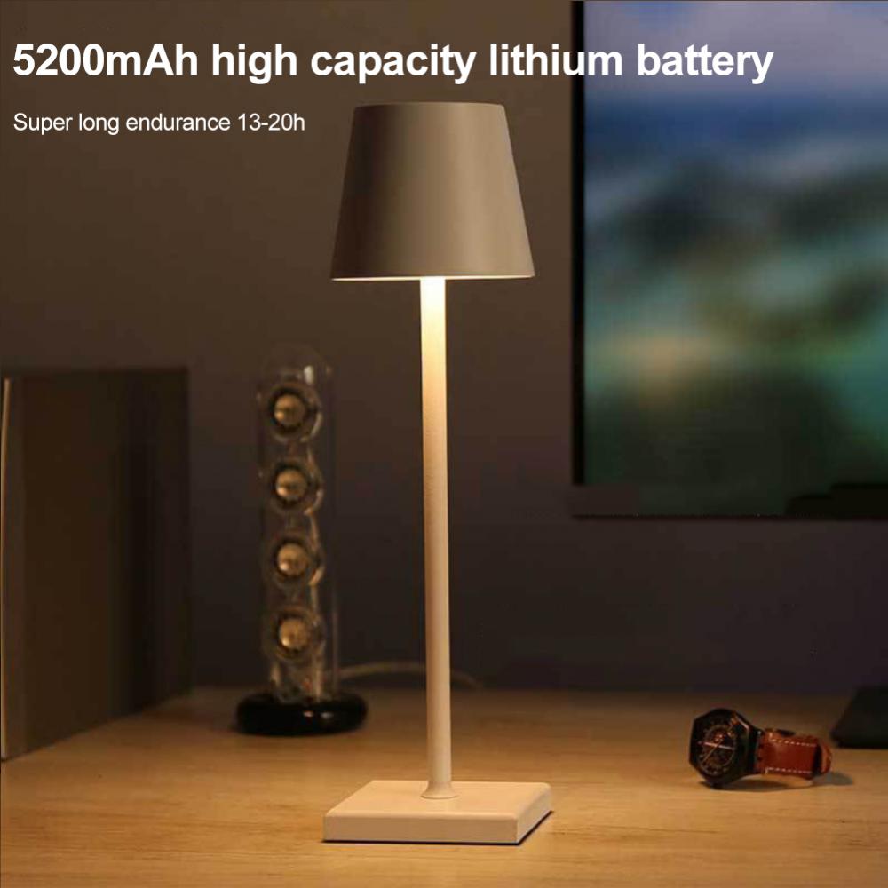 USB LED Rechargeable Cordless Table Lamp