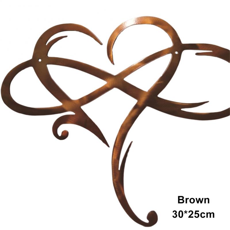 Eternal Love Infinite Romantic Heart Iron Art Decoration