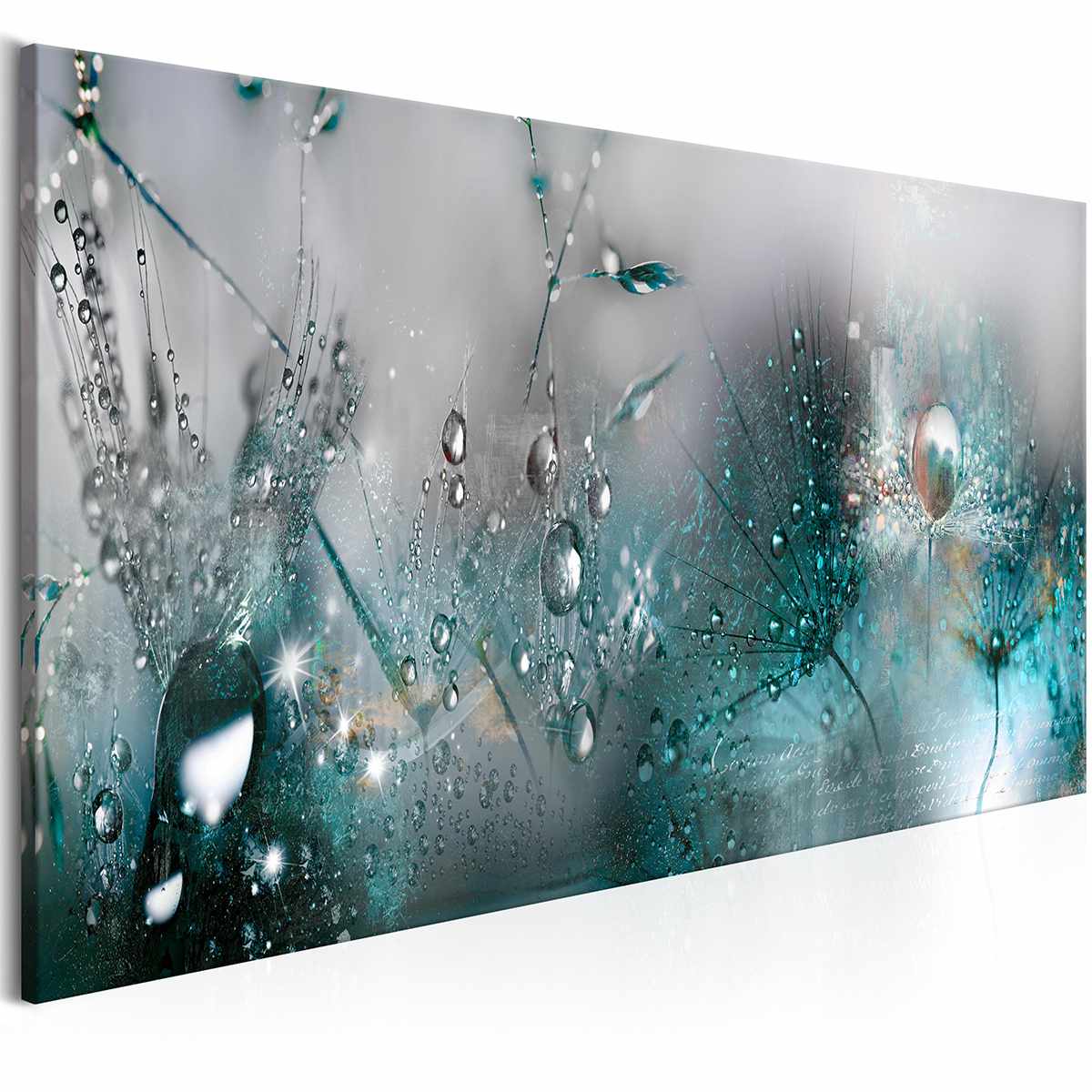 Water Drops and Seascape Print Canvas Wall Art