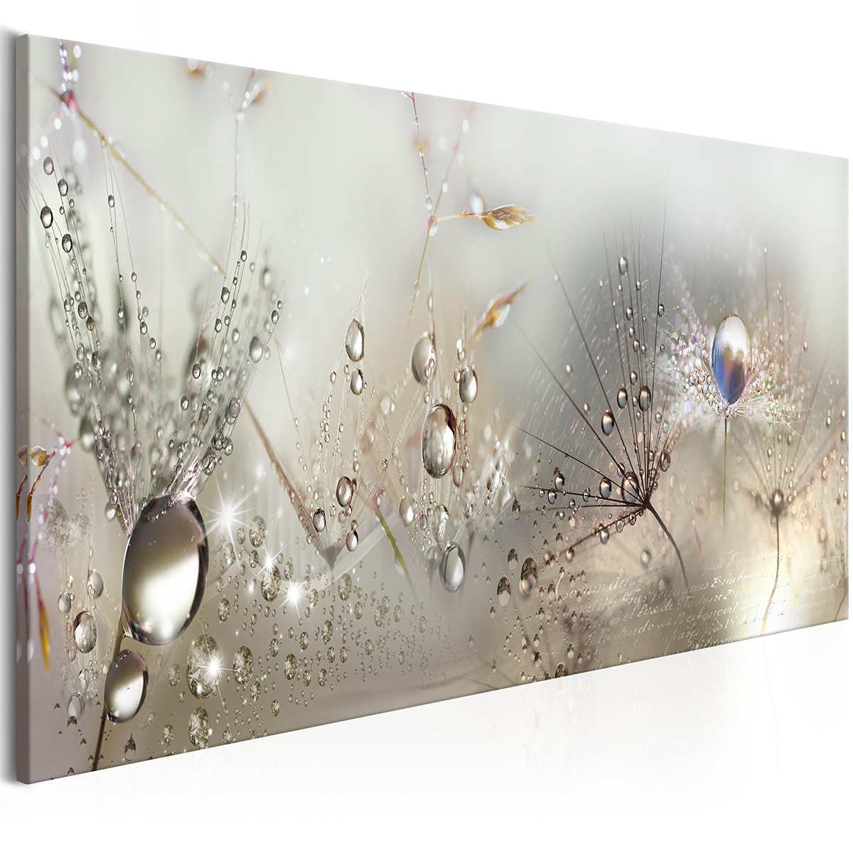 Water Drops and Seascape Print Canvas Wall Art