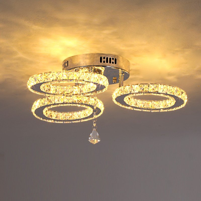 LED Crystal Chandelier Lamp For Bedroom